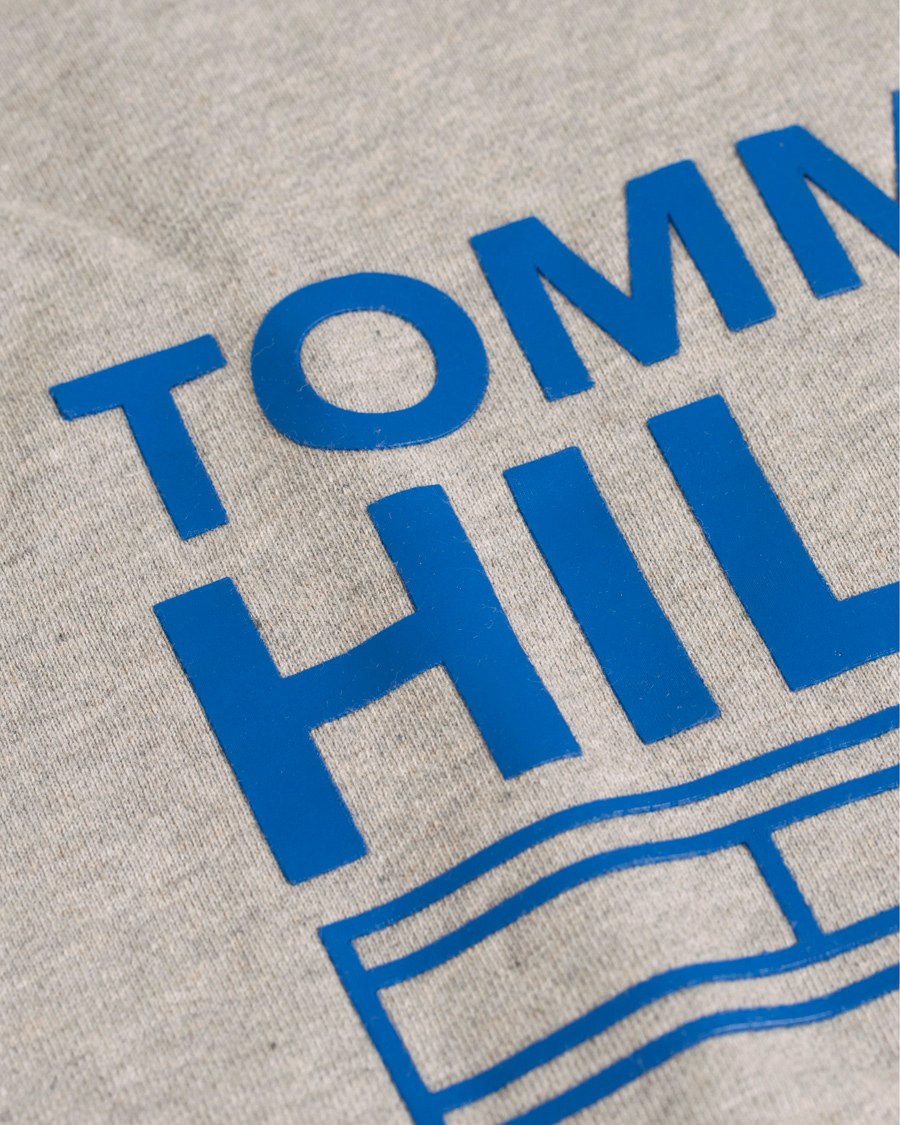 Herre | Gensere | Tommy Hilfiger Denim | Branded Logo Hoodie Grey
