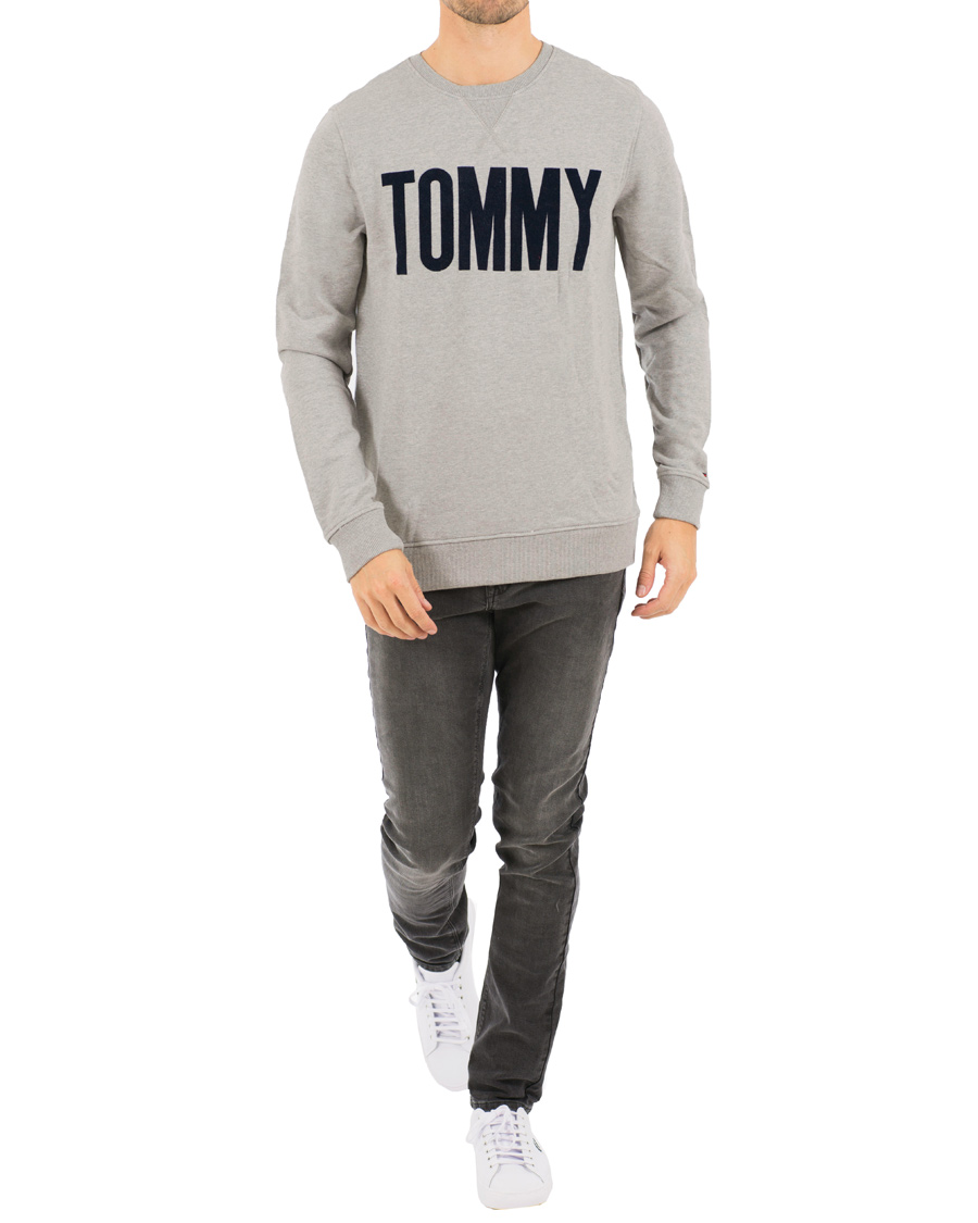 Herre | Gensere | Tommy Hilfiger Denim | Logo Crew Neck Sweatshirt Grey