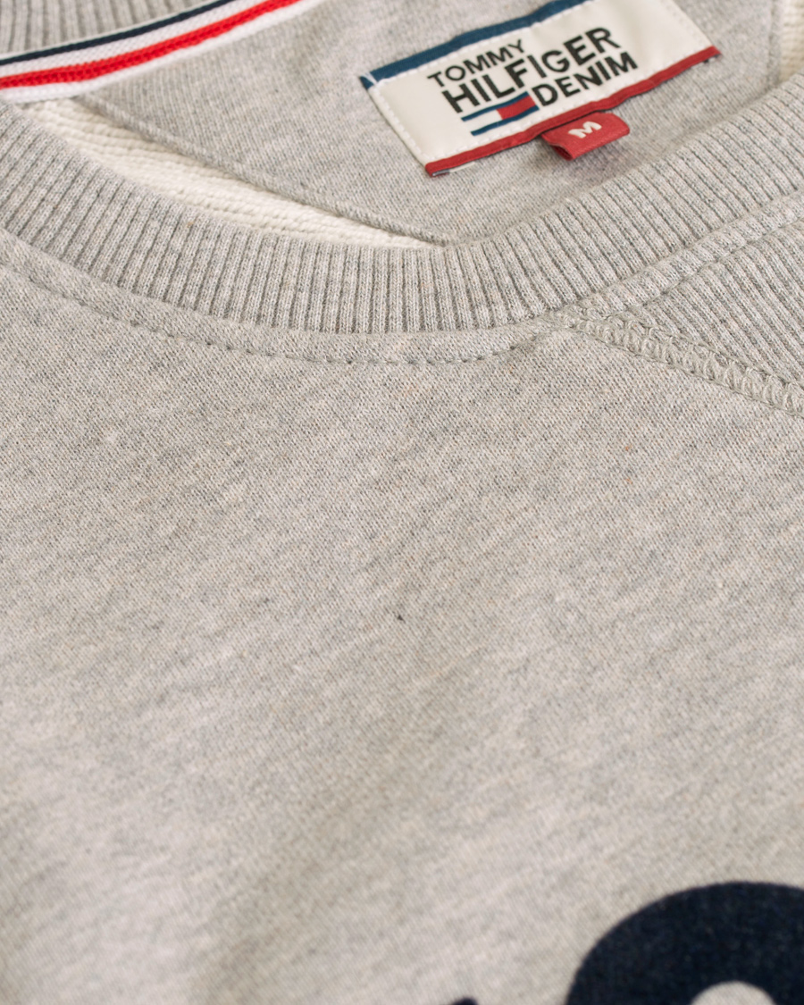 Herre | Gensere | Tommy Hilfiger Denim | Logo Crew Neck Sweatshirt Grey
