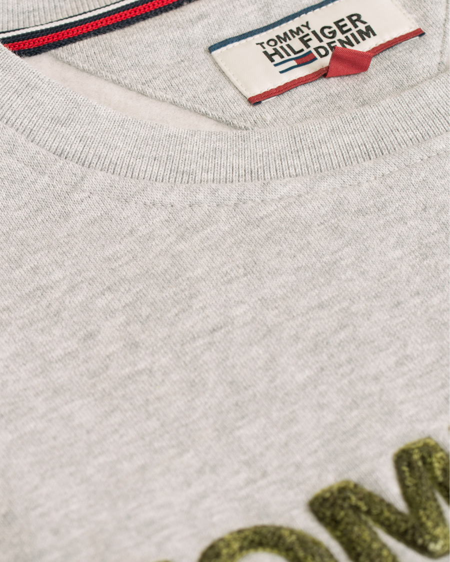 Herre | Gensere | Tommy Hilfiger Denim | Logo Crew Neck Sweatshirt Grey