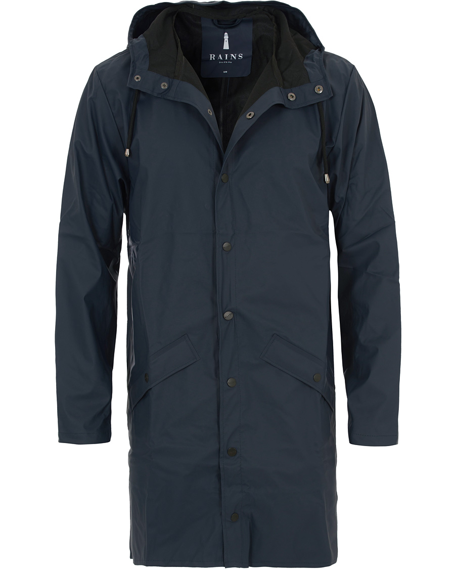 Herre | Jakker | RAINS | Long Jacket Blue