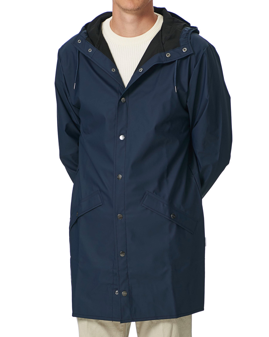 Herre | Jakker | RAINS | Long Jacket Blue