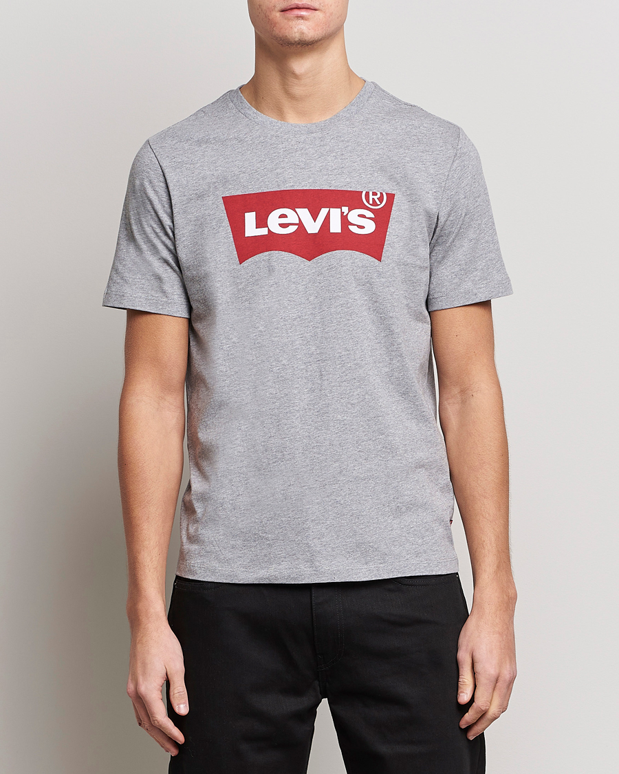 Herre | Kortermede t-shirts | Levi's | Logo Tee Mid Heather Grey