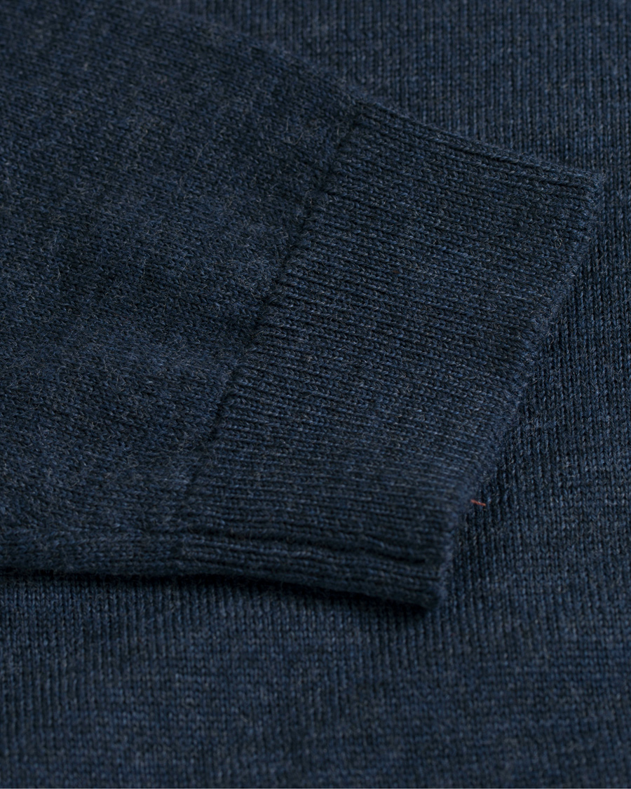 Herre | Gensere | A Day's March | Merino Roll Neck Midnight Melange