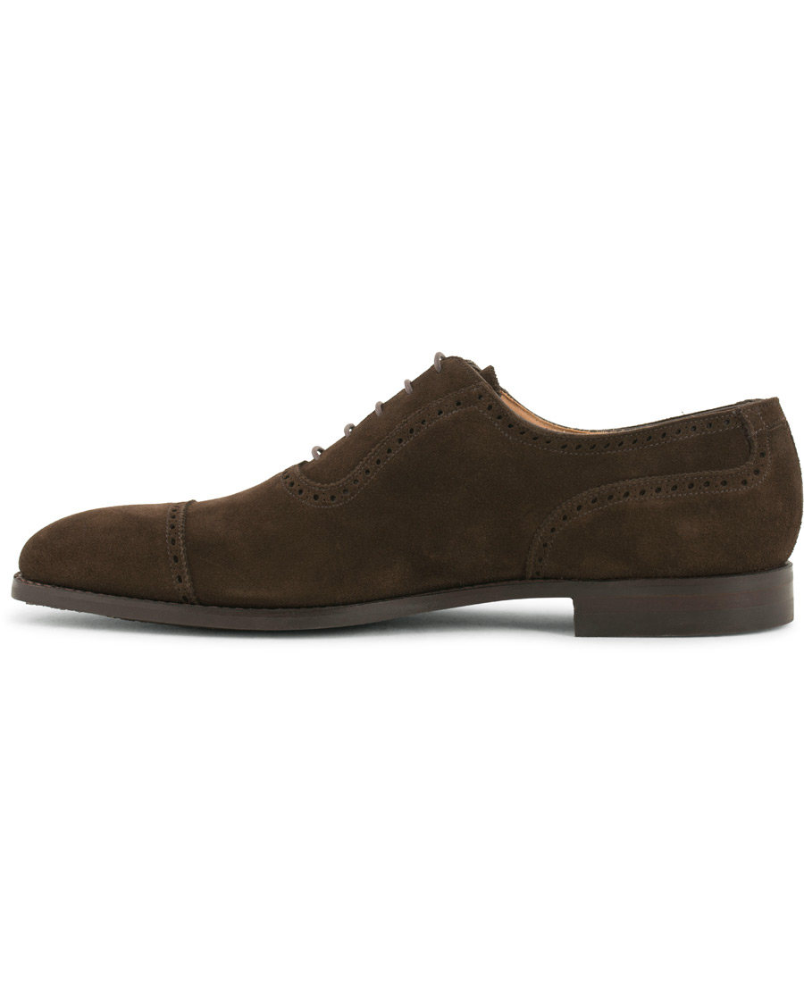 Herre | Crockett & Jones Westbourne Oxford Brogue City Sole E D.Brown Suede | Crockett & Jones | Westbourne Oxford Brogue City Sole E D.Brown Suede