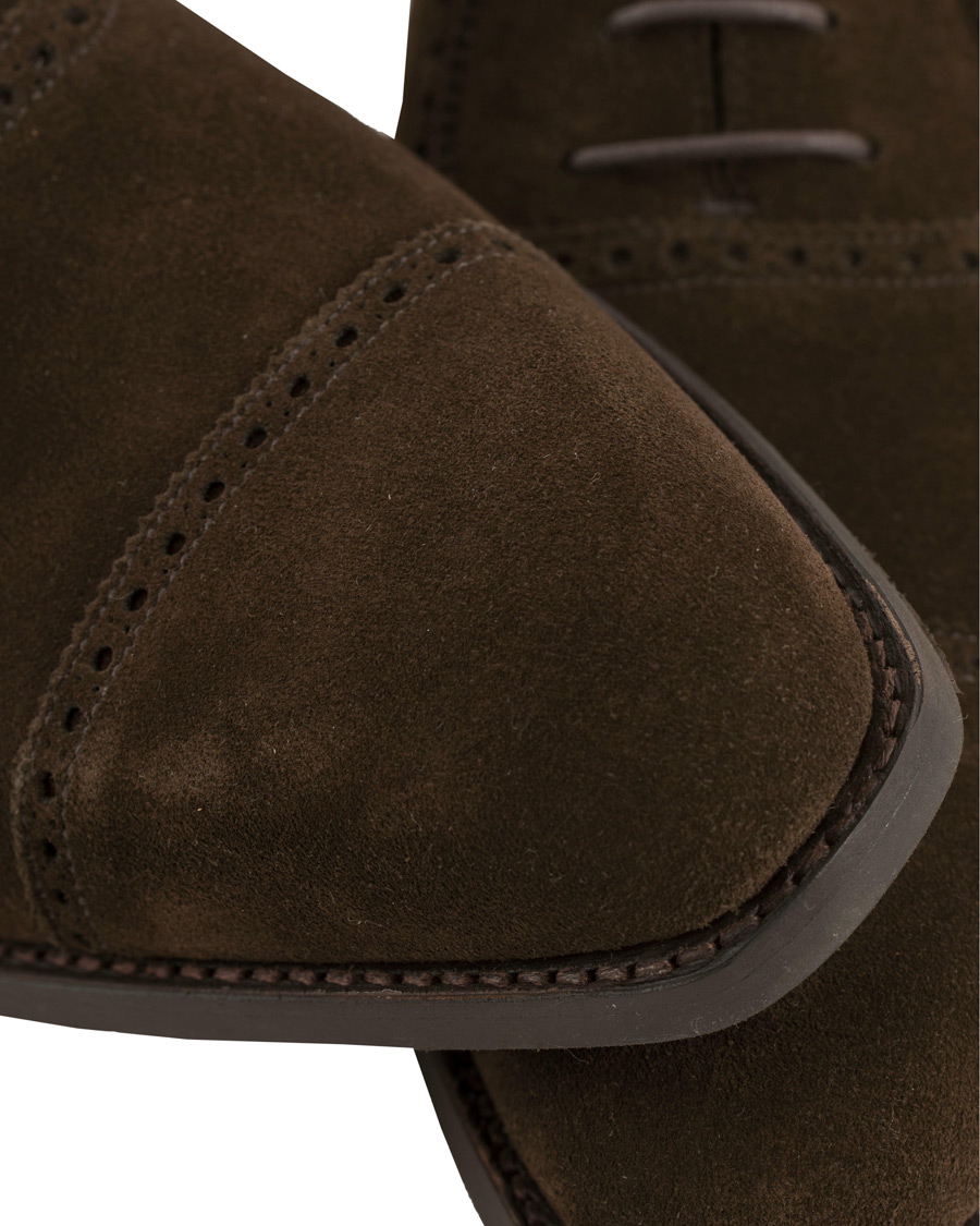 Herre | Crockett & Jones Westbourne Oxford Brogue City Sole E D.Brown Suede | Crockett & Jones | Westbourne Oxford Brogue City Sole E D.Brown Suede