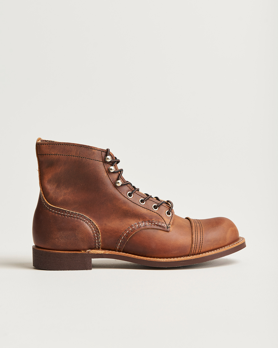 Red Wing Shoes Iron Ranger Boot Copper Rough Though Leather hos CareOfCarl