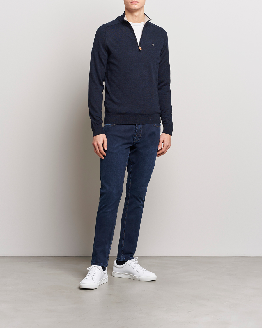 Herre | Jeans | Morris | Steve Satin Jeans Dark Blue
