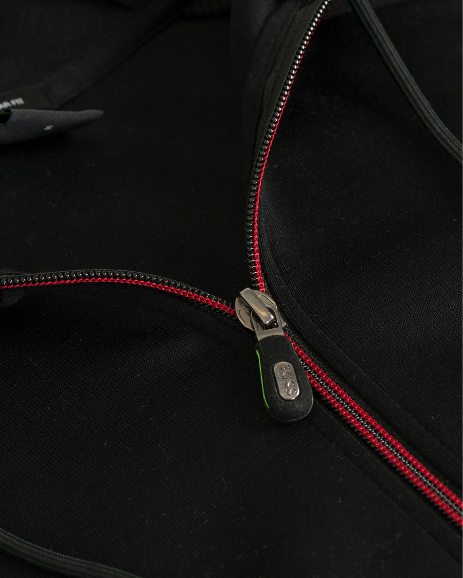 Herre | Gensere | BOSS GREEN | BOSS Athleisure Saggy Full Zip Hoodie Black