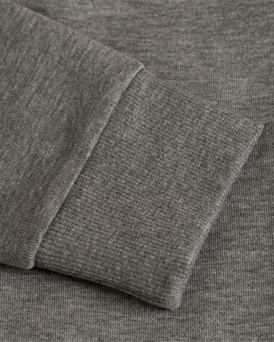 Herre | Gensere | BOSS GREEN | BOSS Athleisure Saggy Full Zip Hoodie Mid Grey Melange