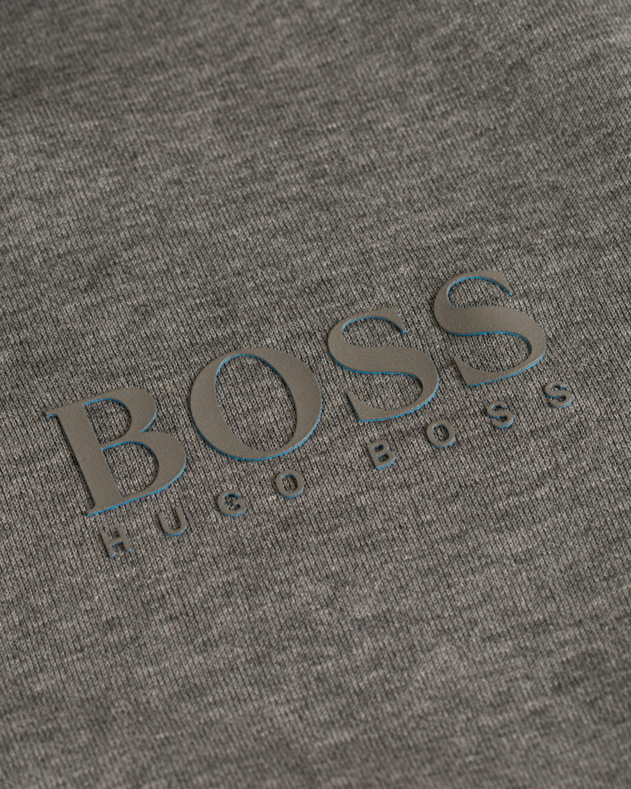 Herre | Gensere | BOSS GREEN | BOSS Athleisure Saggy Full Zip Hoodie Mid Grey Melange