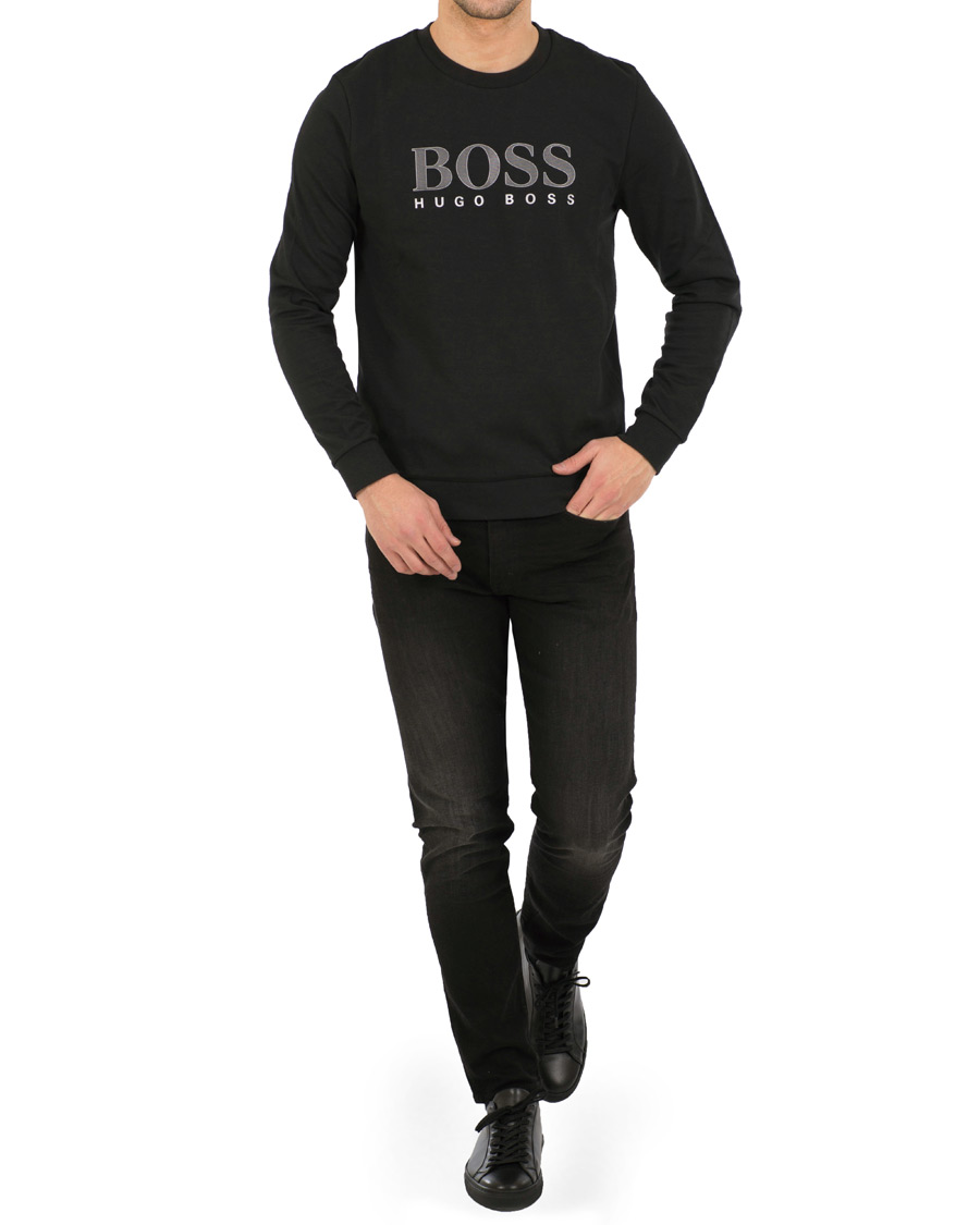 Herre | Gensere | BOSS BLACK | BOSS Tracksuit Logo Sweatshirt Black