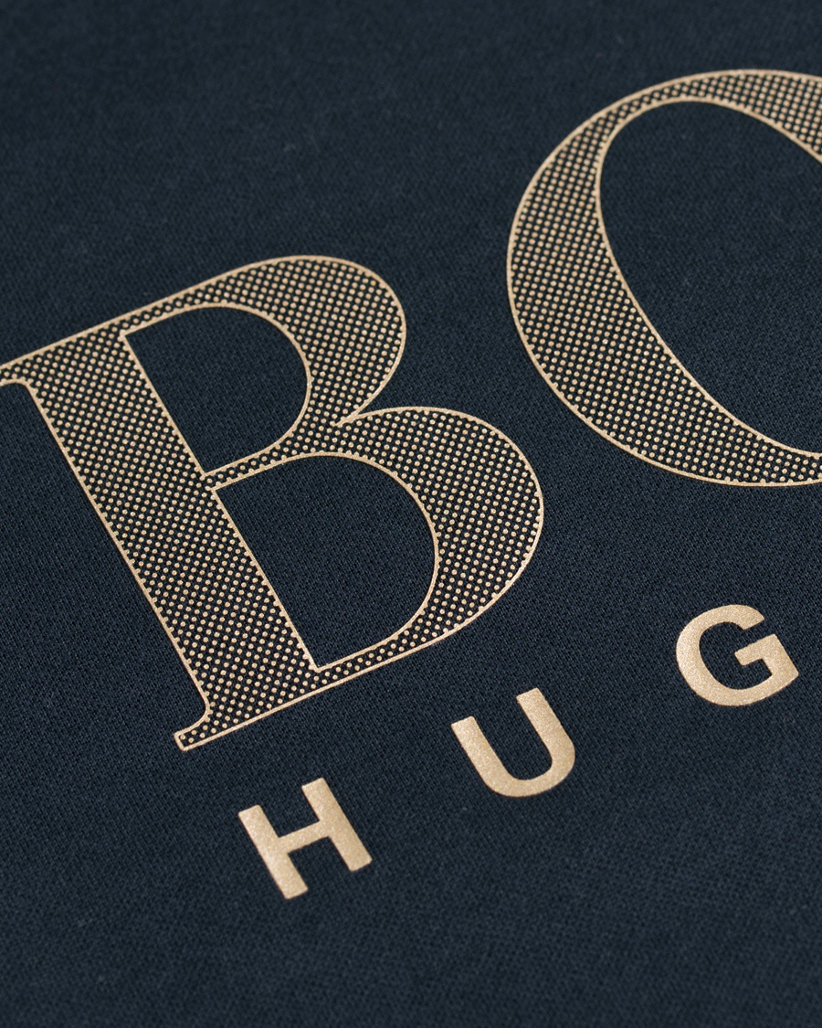 Herre | Gensere | BOSS BLACK | BOSS Tracksuit Logo Sweatshirt Navy