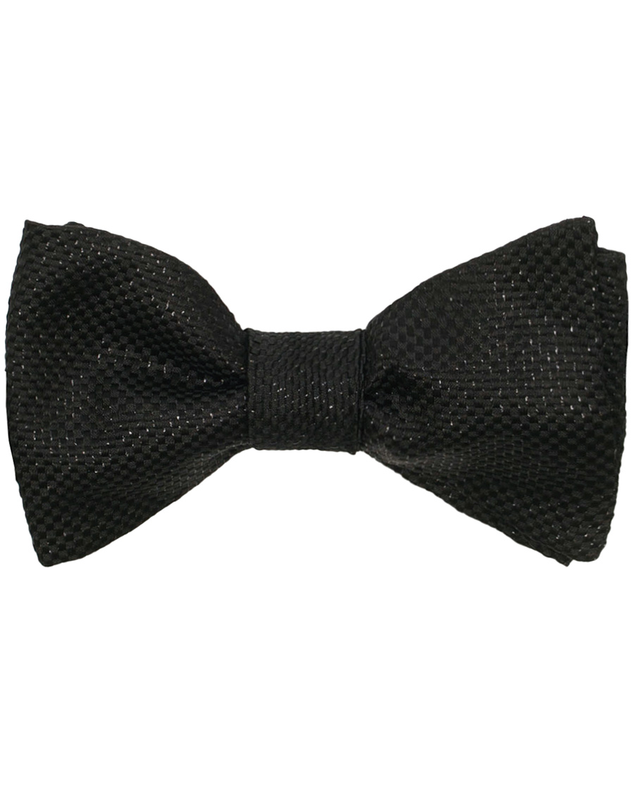 Herre | Eton Tuxedo Self Bow Tie Black | Eton | Tuxedo Self Bow Tie Black