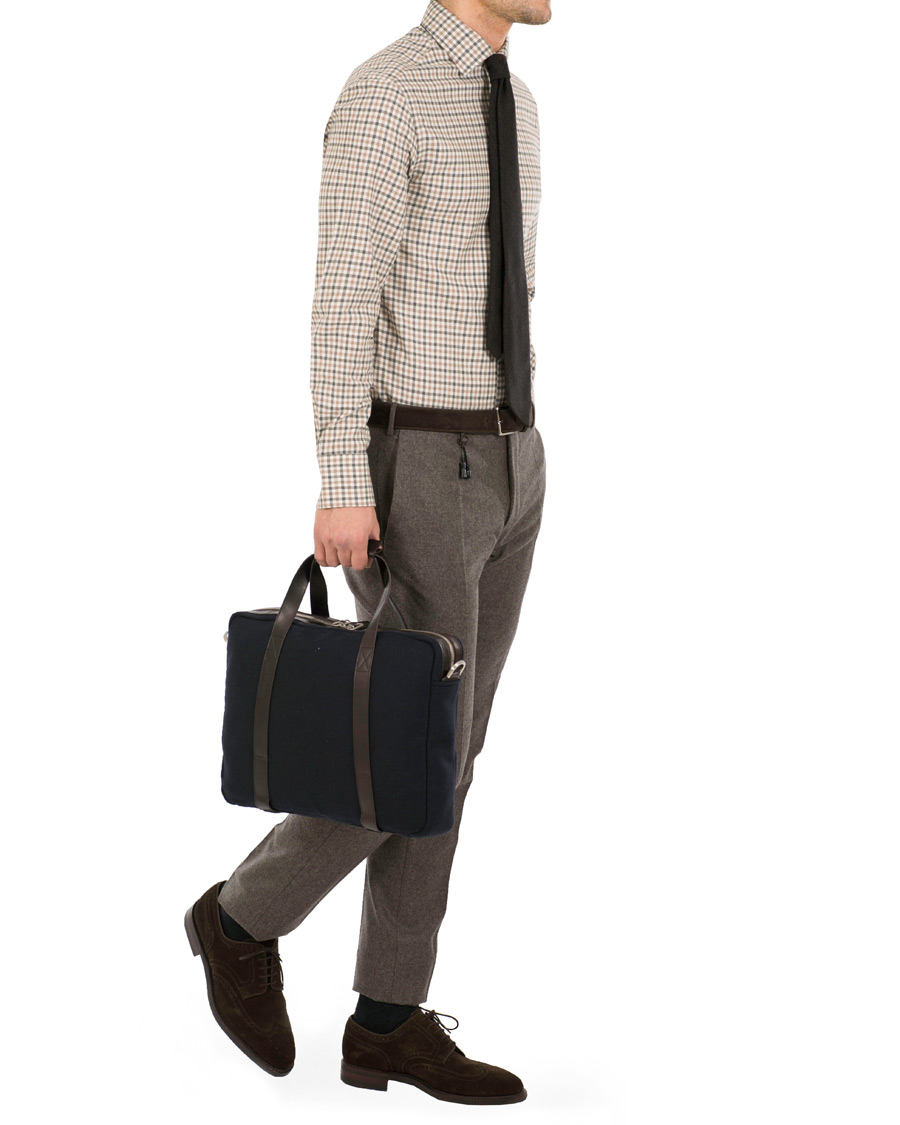 Herre | Tiger of Sweden Luntlas Wool Briefcase Navy | Tiger of Sweden | Luntlas Wool Briefcase Navy