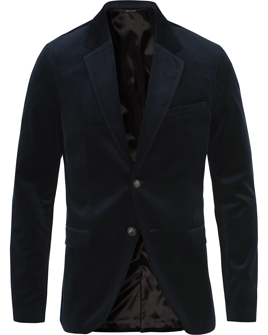 Herre | Dressjakker | Tiger of Sweden | Lamonte Velvet Blazer Navy