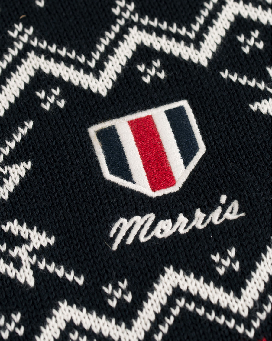 Herre | Gensere | Morris | Noel Snow Flake Crew Neck Navy