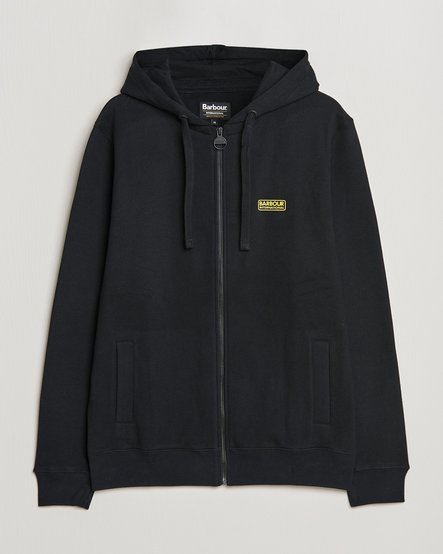 Barbour International Essential Full Zip Hoodie Black