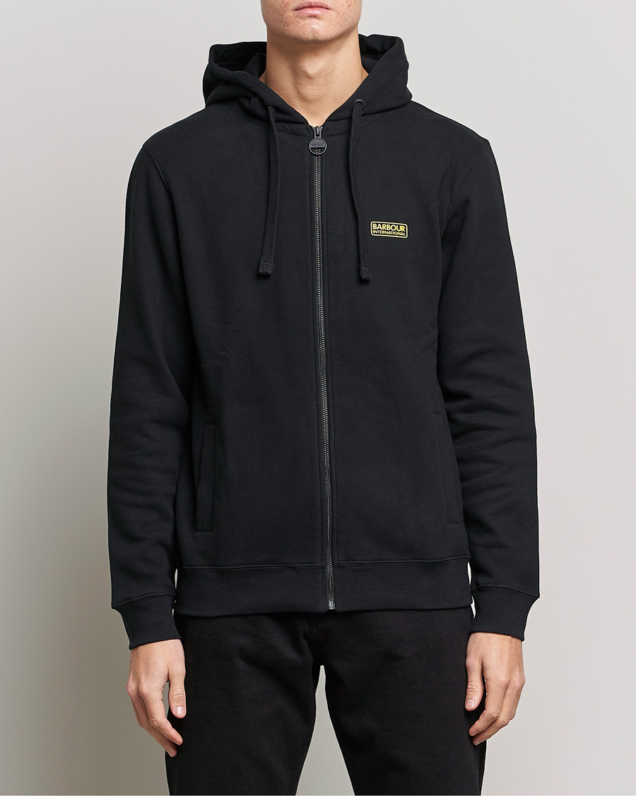 Herre | Hettegensere | Barbour International | Essential Full Zip Hoodie Black