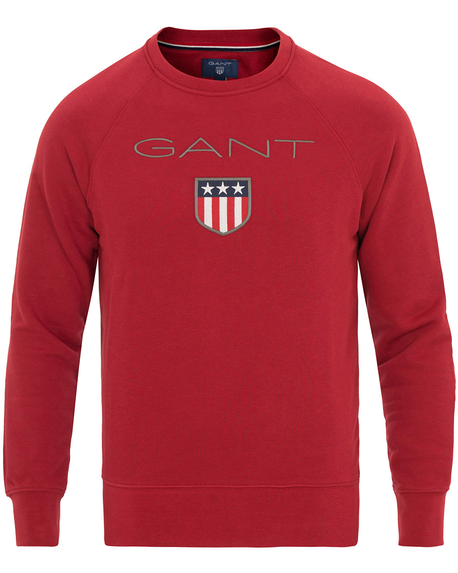 Herre | Gensere | GANT | Shield Crew Neck Sweat Dark Red