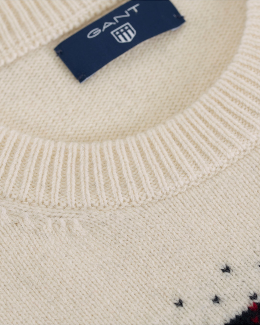 Herre | Gensere | GANT | Fair Isle Christmas Crew Neck Navy