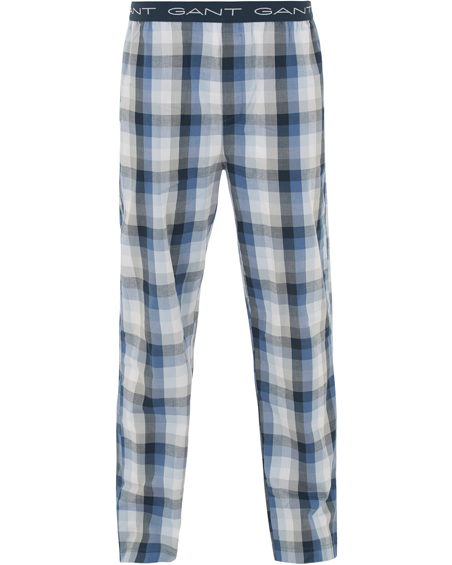 Herre | Undertøy | GANT | Block Check Pyjama Pants Blue Oean