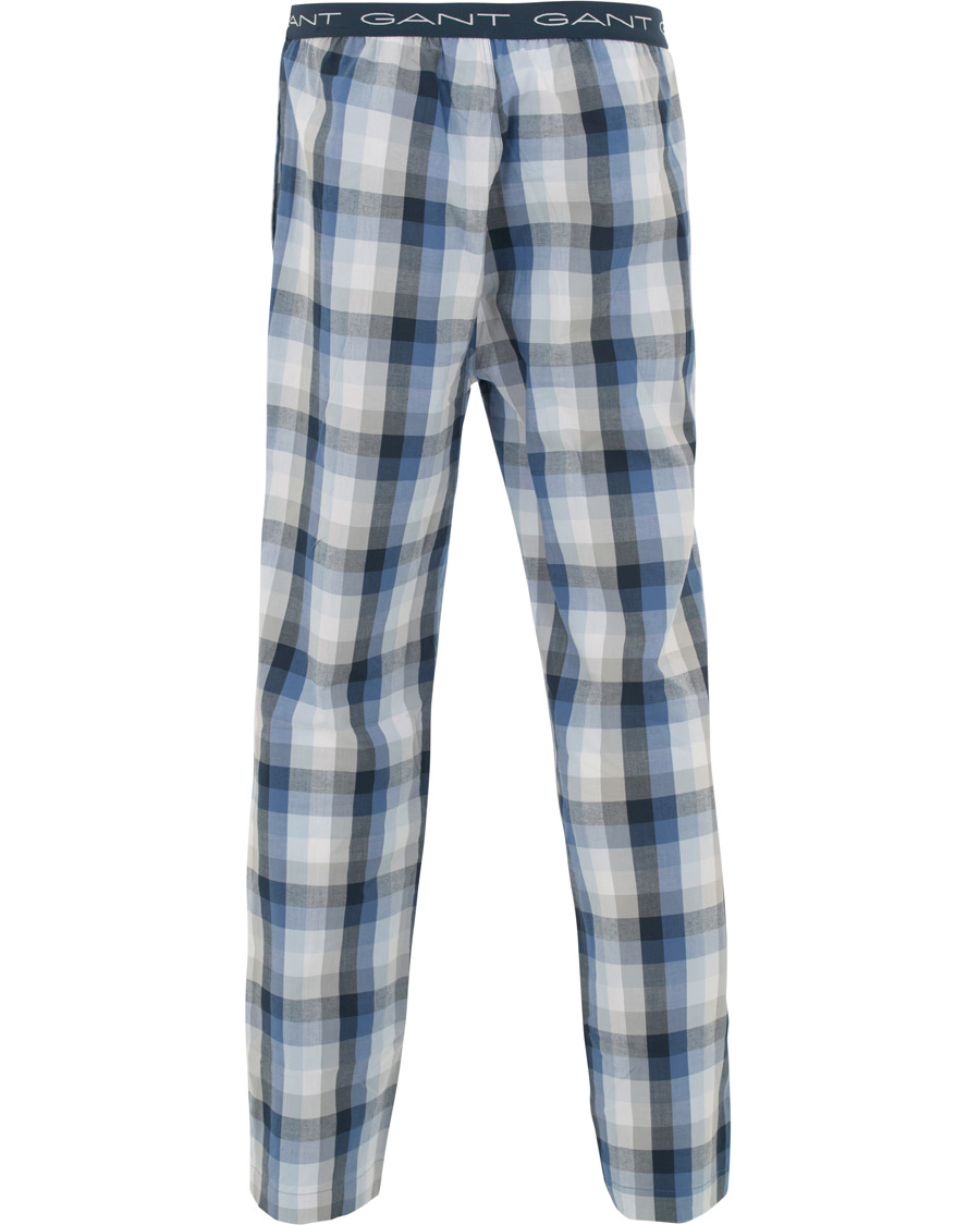 Herre | Undertøy | GANT | Block Check Pyjama Pants Blue Oean