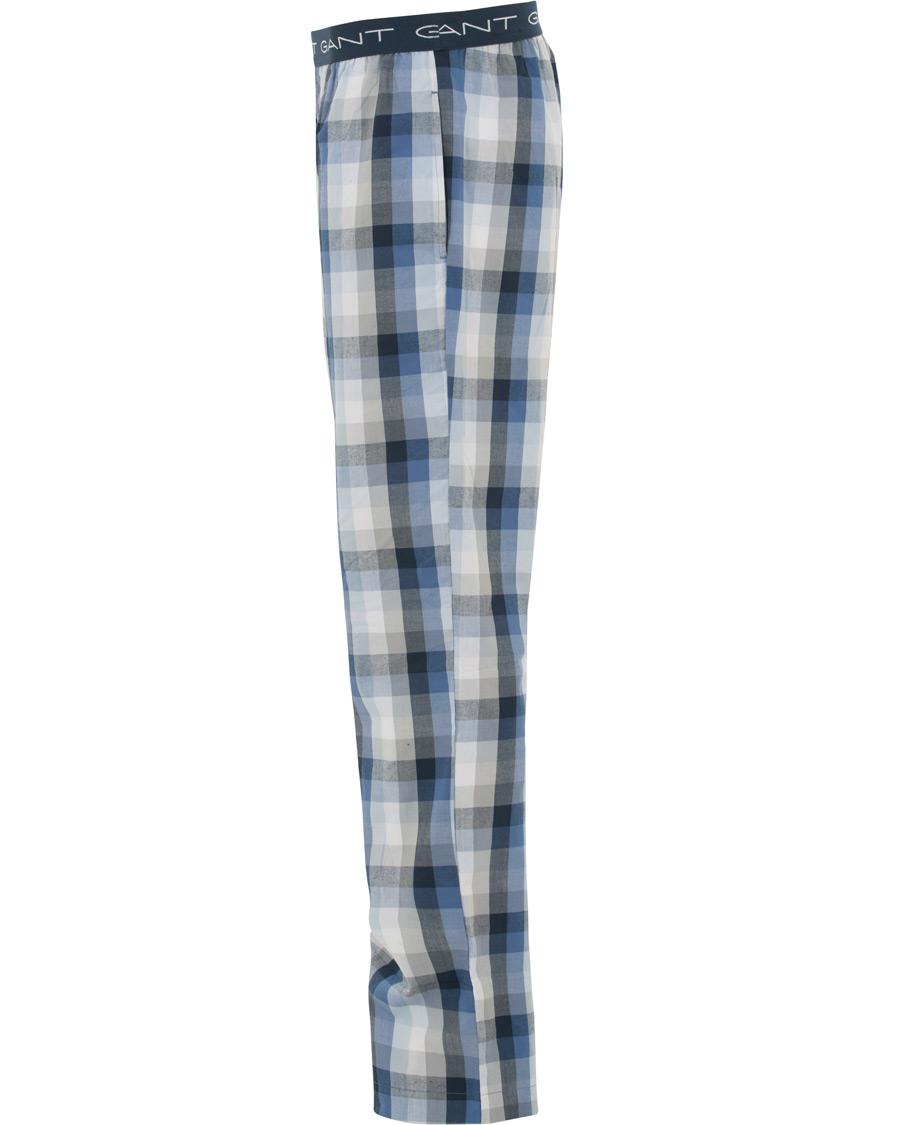 Herre | Undertøy | GANT | Block Check Pyjama Pants Blue Oean