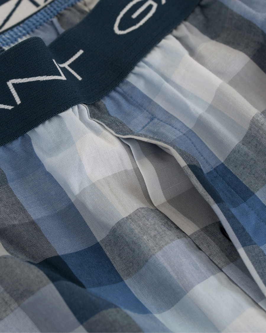 Herre | Undertøy | GANT | Block Check Pyjama Pants Blue Oean