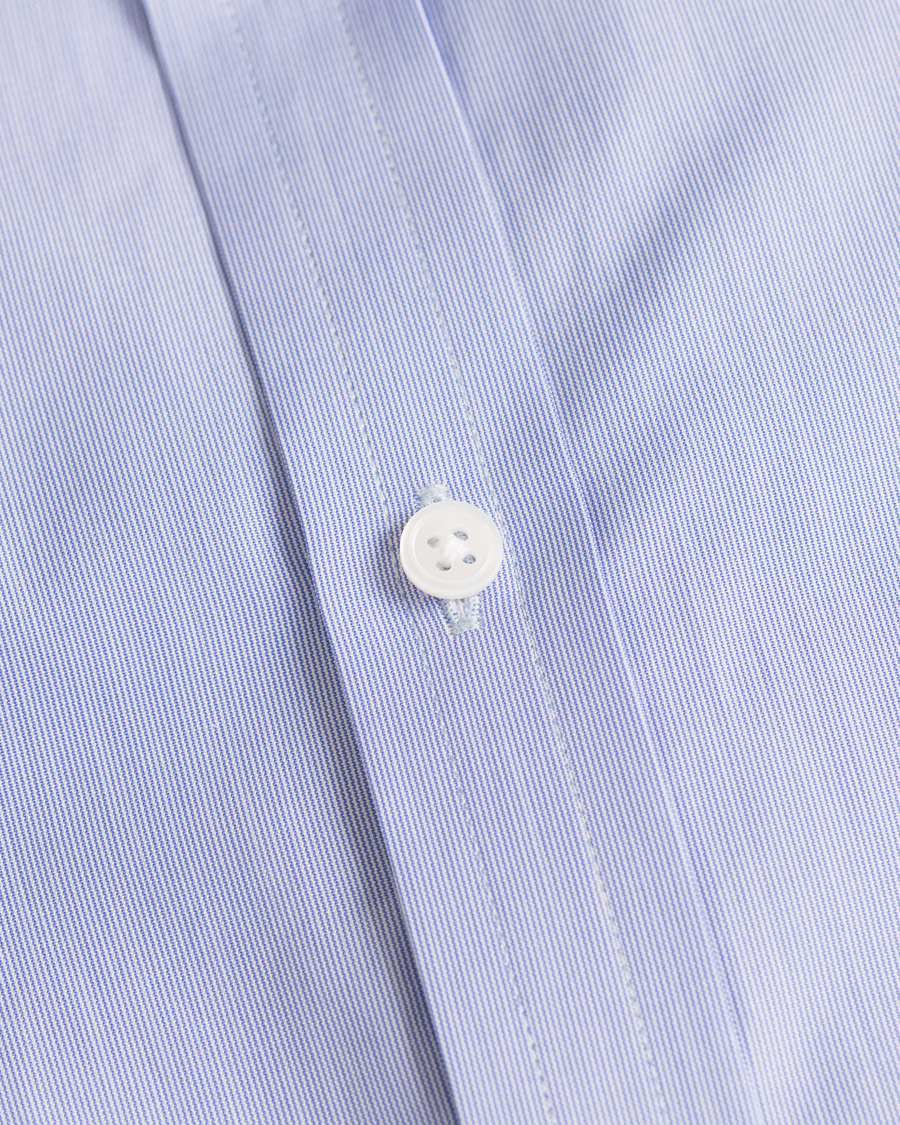 Herre | Skjorter | Turnbull & Asser | Classic Fit Hairline Stripe Shirt Blue