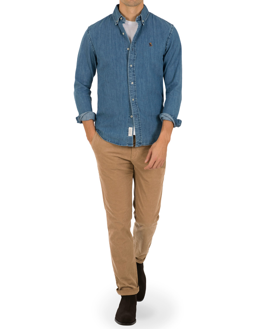 Herre | Bukser | NN07 | Karl Slim Fit Corduroy Pant Sand