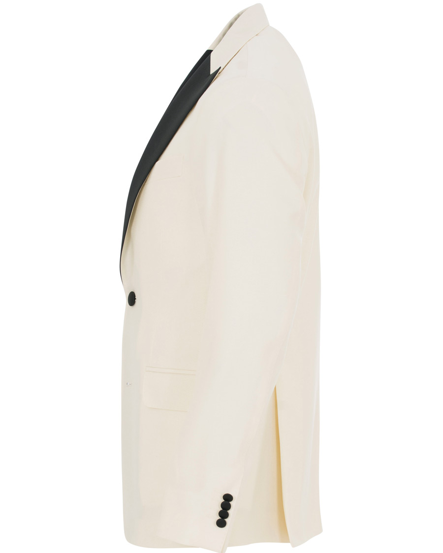 Herre | Dressjakker | Oscar Jacobson | Elder Peak Lapel Tuxedo Blazer White