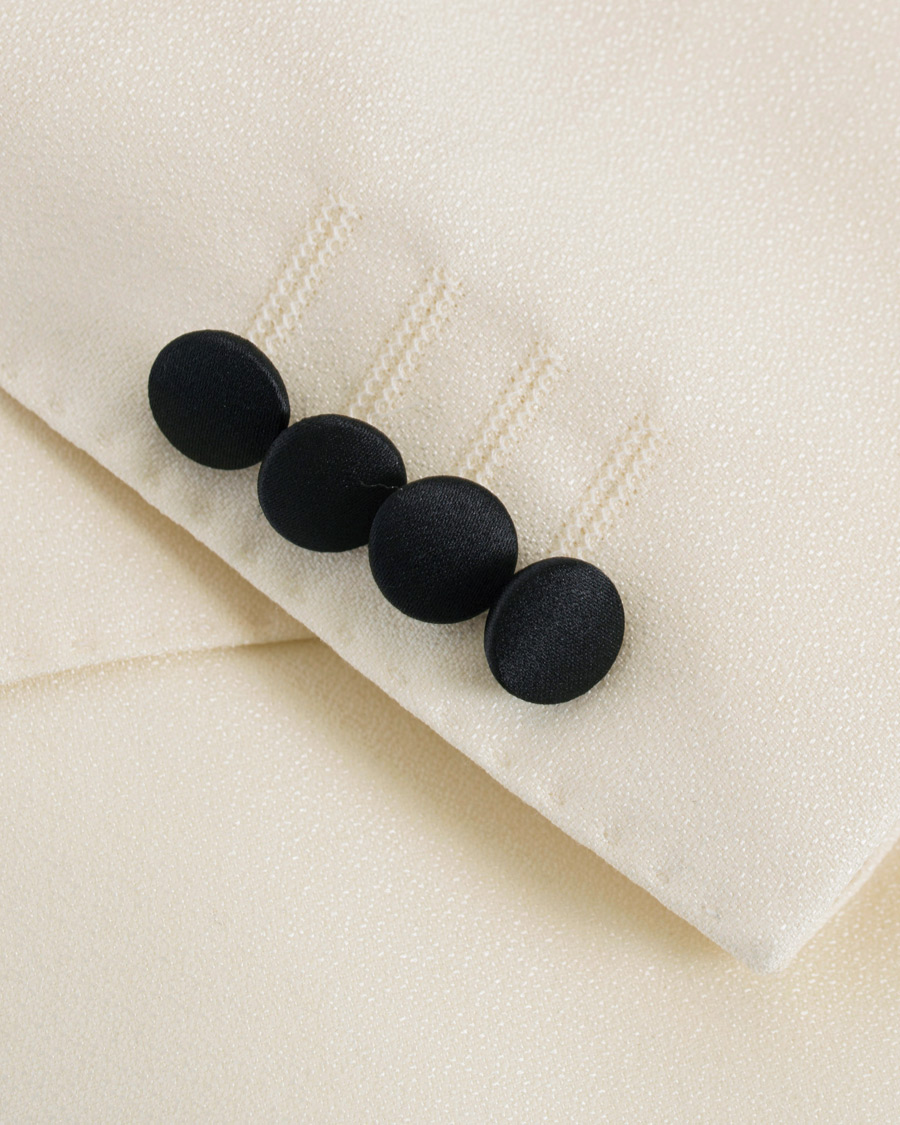 Herre | Dressjakker | Oscar Jacobson | Elder Peak Lapel Tuxedo Blazer White