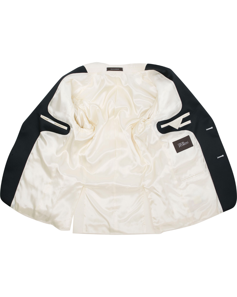 Herre | Dressjakker | Oscar Jacobson | Elder Peak Lapel Tuxedo Blazer White