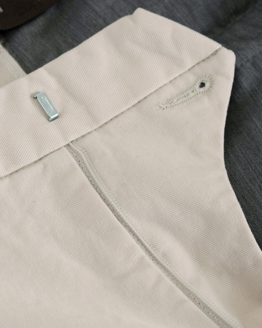 Herre | Bukser | Oscar Jacobson | Denzel Cotton Stretch Trousers Beige