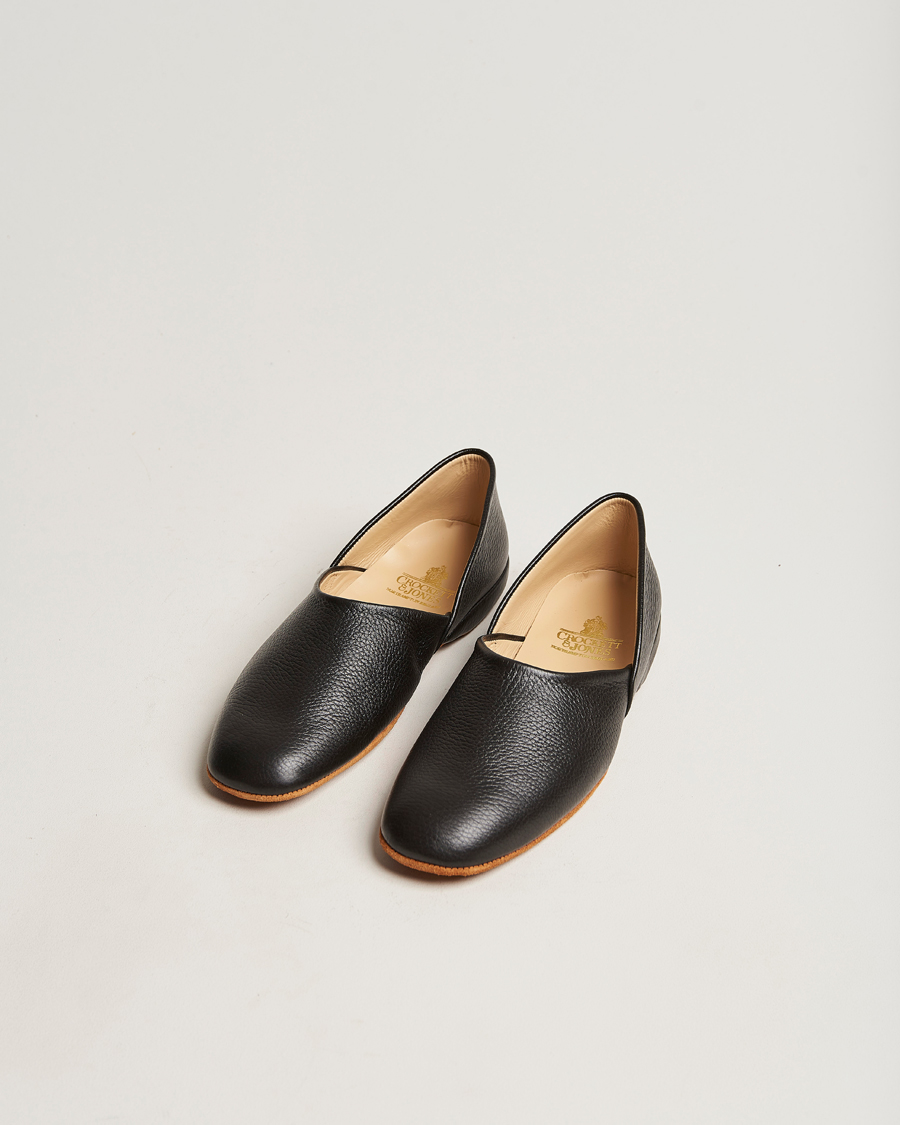 Herre | Sandaler og tøfler | Crockett & Jones | Grecian Home Slipper Black