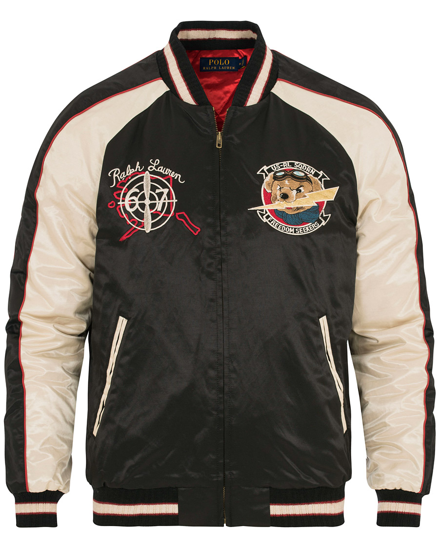 Herre | Jakker | Polo Ralph Lauren | Baseball Bear Jacket Black/White