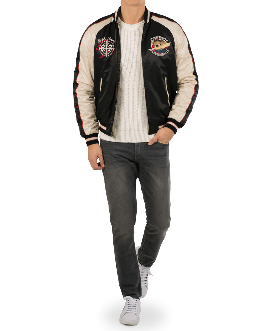 Herre | Jakker | Polo Ralph Lauren | Baseball Bear Jacket Black/White