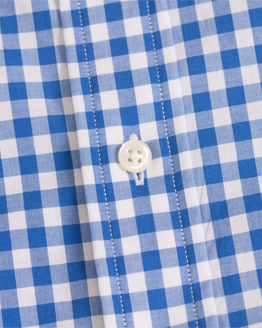 Herre | Skjorter | Polo Ralph Lauren | Slim Fit Poplin Check Shirt White/Blue