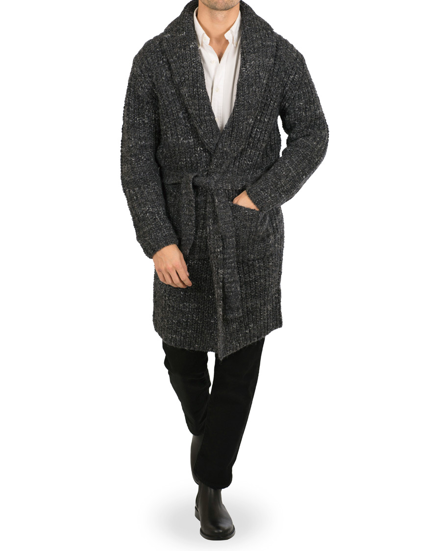 Herre | Gensere | Polo Ralph Lauren | Wool Coatigan Dark Grey Rag
