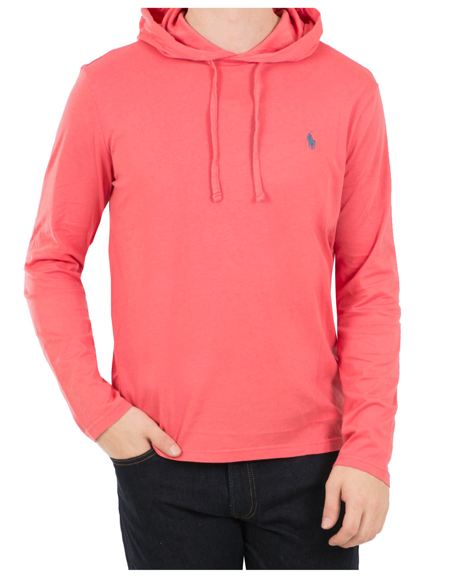 Herre | Gensere | Polo Ralph Lauren | Long Sleeve Hooded Tee Hyannis Red