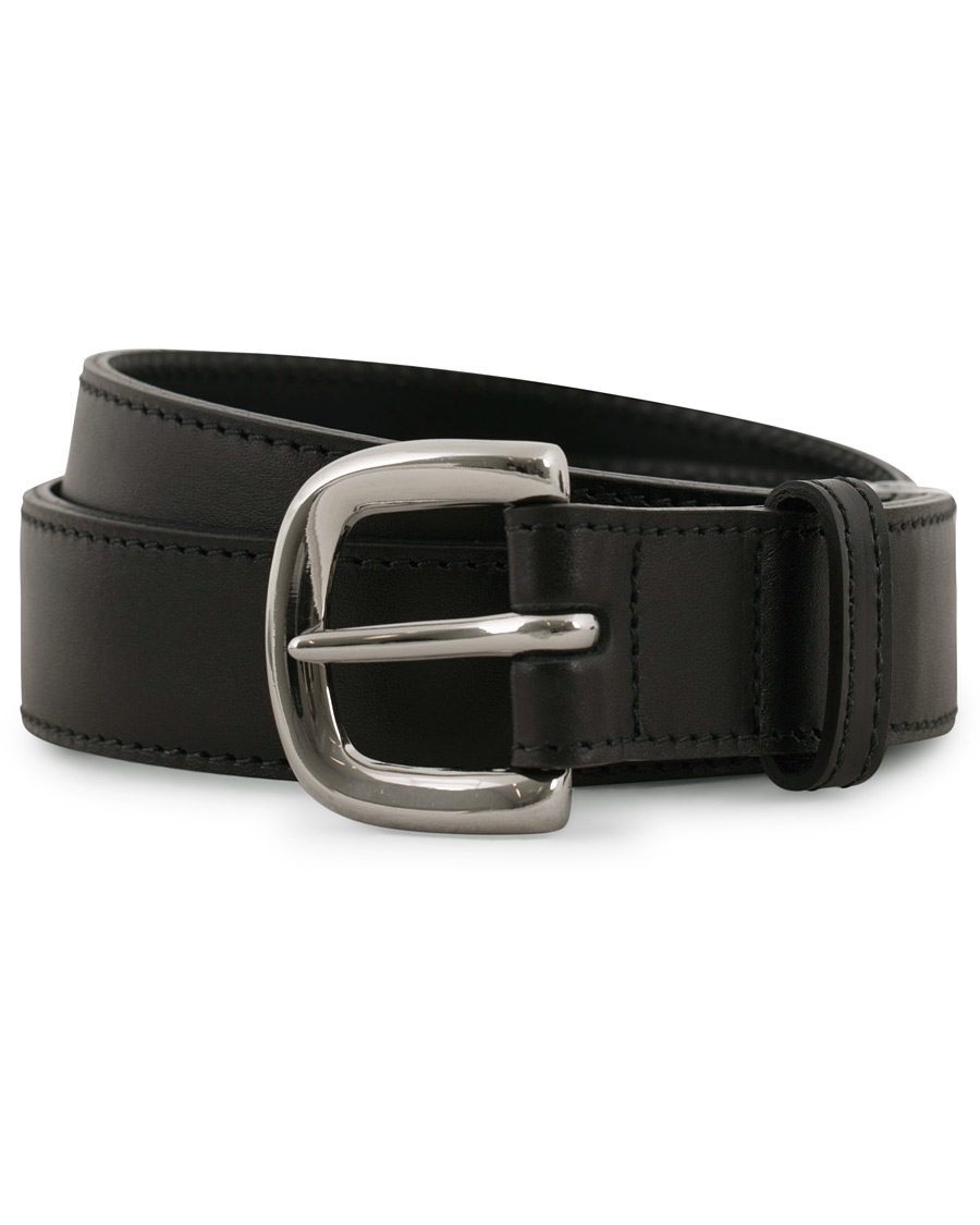 Herre | R.M.Williams Match Dress Cowhide Belt Black | R.M.Williams | Match Dress Cowhide Belt Black