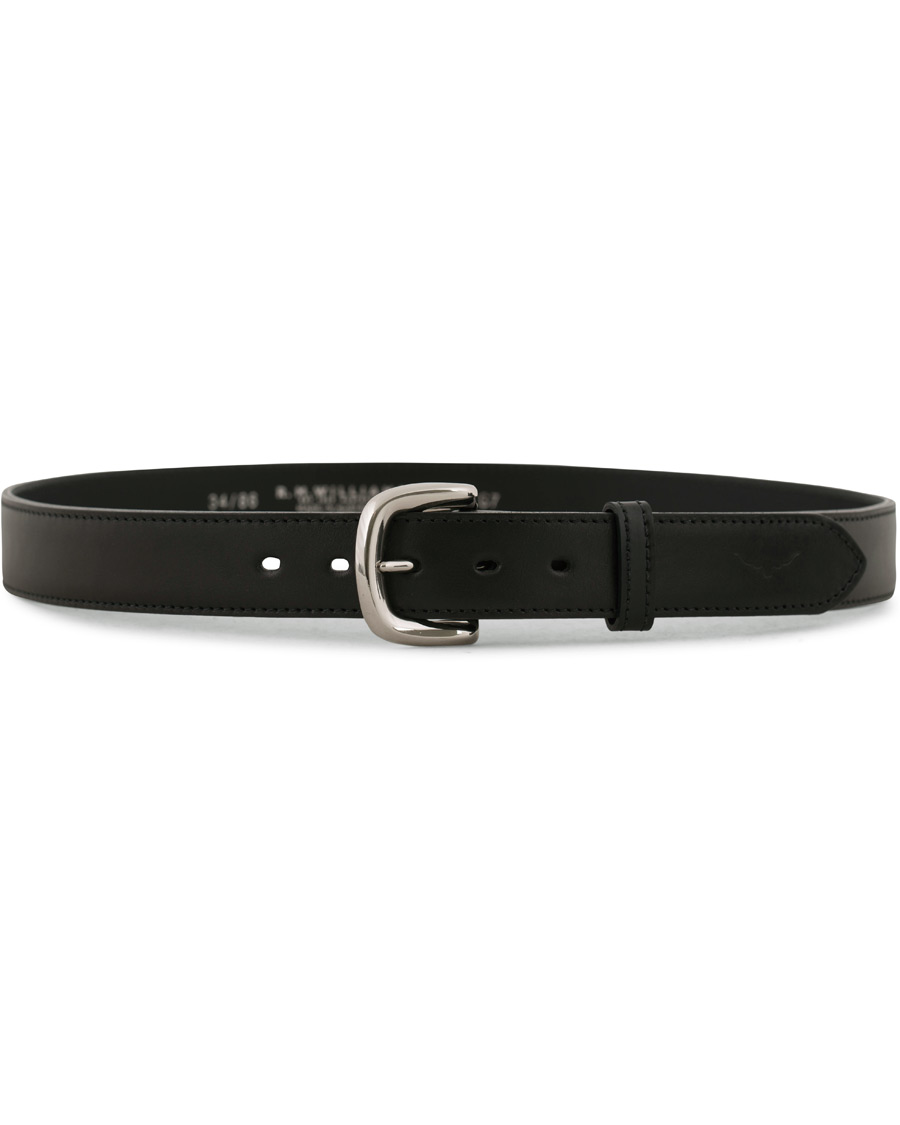 Herre | R.M.Williams Match Dress Cowhide Belt Black | R.M.Williams | Match Dress Cowhide Belt Black