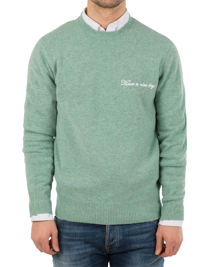 Herre | Gensere | rag & bone | Victor Lambswool Crew Sea Foam Green