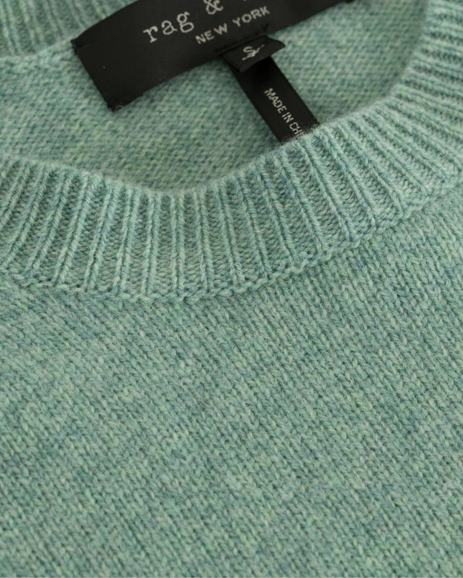 Herre | Gensere | rag & bone | Victor Lambswool Crew Sea Foam Green