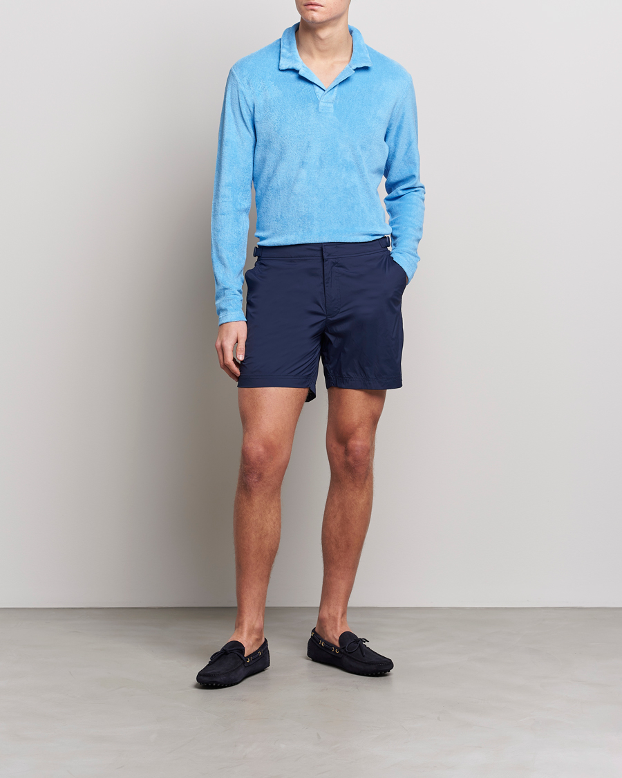 Herre | Badeshorts | Orlebar Brown | Bulldog Sport Swim Shorts Navy