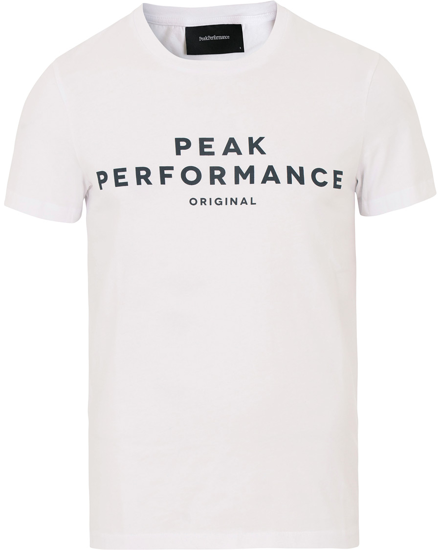 Herre | T-Shirts | Peak Performance | Logo Crew Neck Tee White