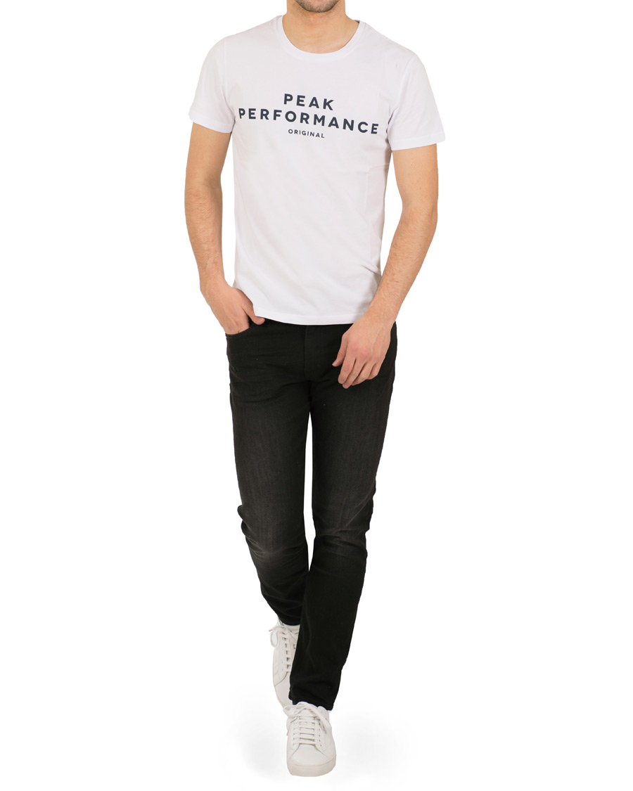 Herre | T-Shirts | Peak Performance | Logo Crew Neck Tee White