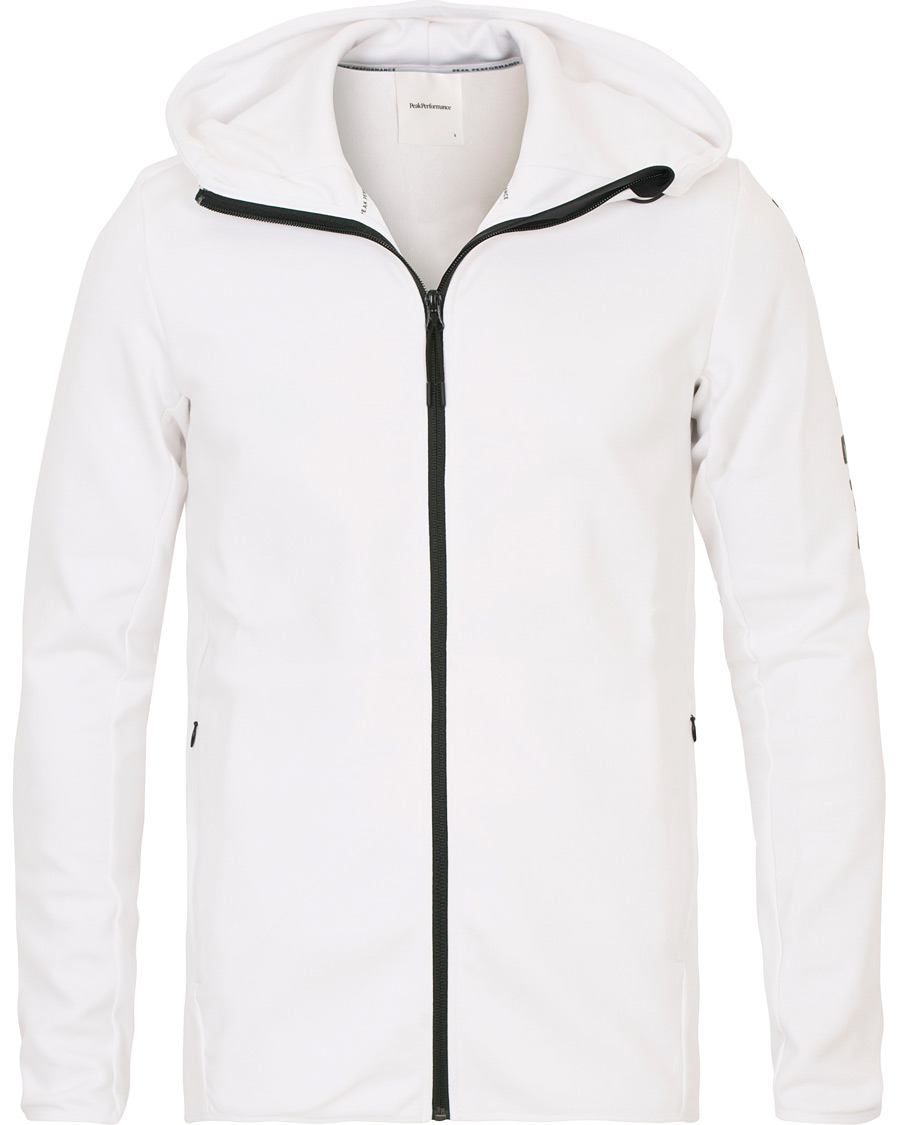 Herre | Gensere | Peak Performance | Tech Full Zip Hoodie White