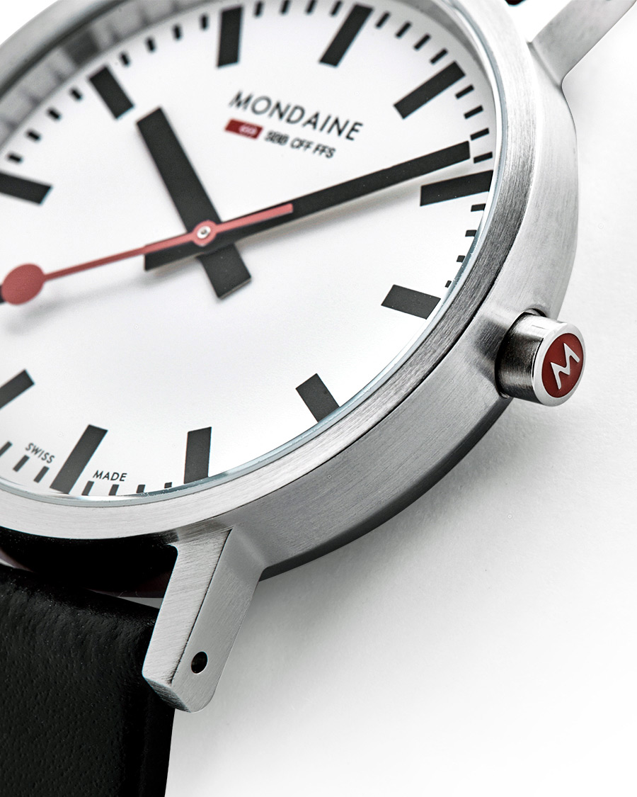 Herre | Mondaine New Classic Brushed Black 36mm | Mondaine | New Classic Brushed Black 36mm